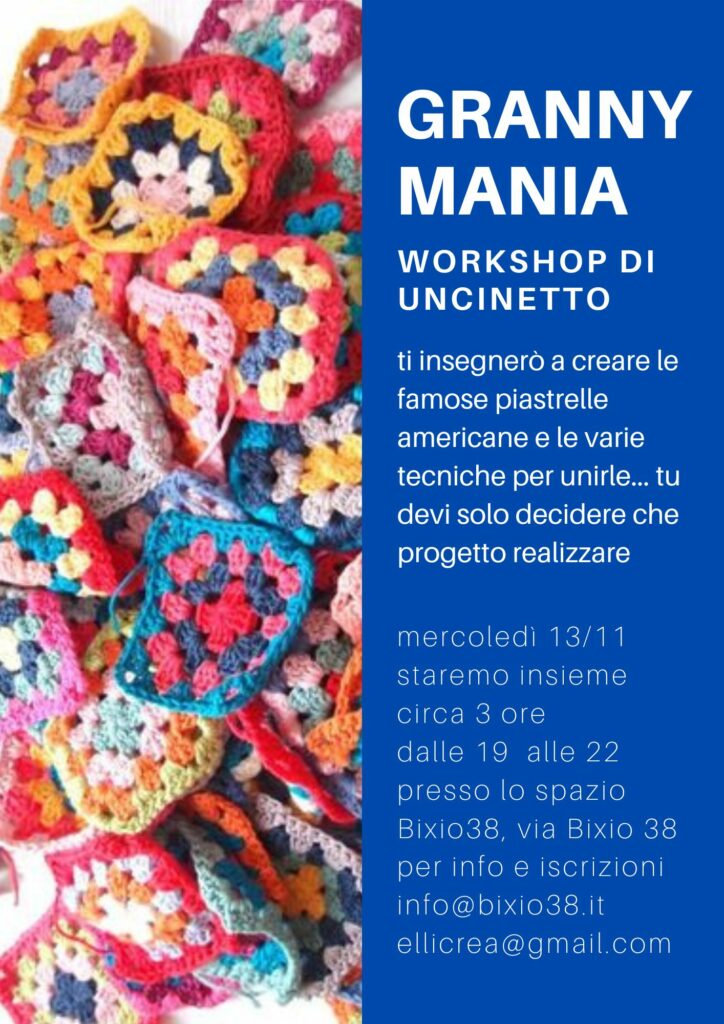 granny mania workshop di uncinetto